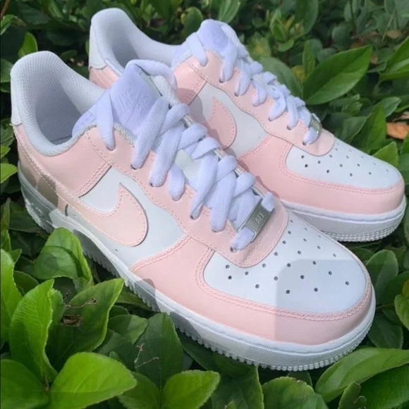 Nike Air Force 1 Pale Pink Custom OFFERS WELCOME - Picture 2 of 5